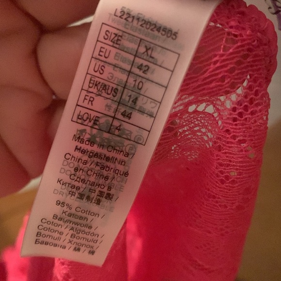 Anthropologie love stories night rider pink sequin panty only xl new 💕💕 - Picture 5 of 7